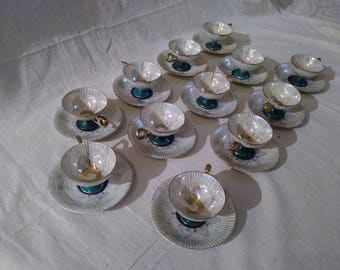 1940s Royal Halsey 8 person tea set