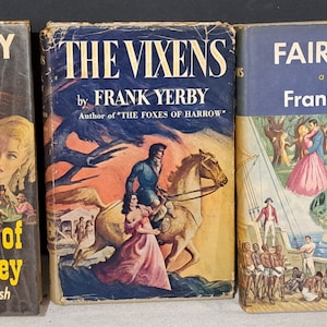 3 Frank Yerby first edition books with dust cover