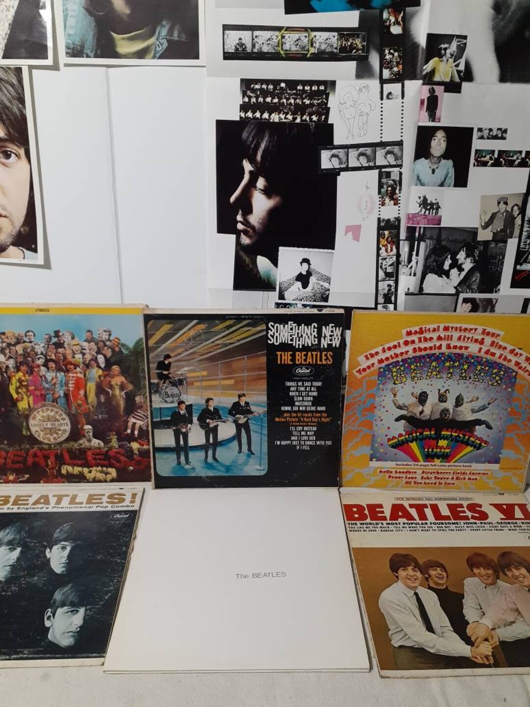 Collection of 6 Vintage Beatles Vinyl Albums - Etsy