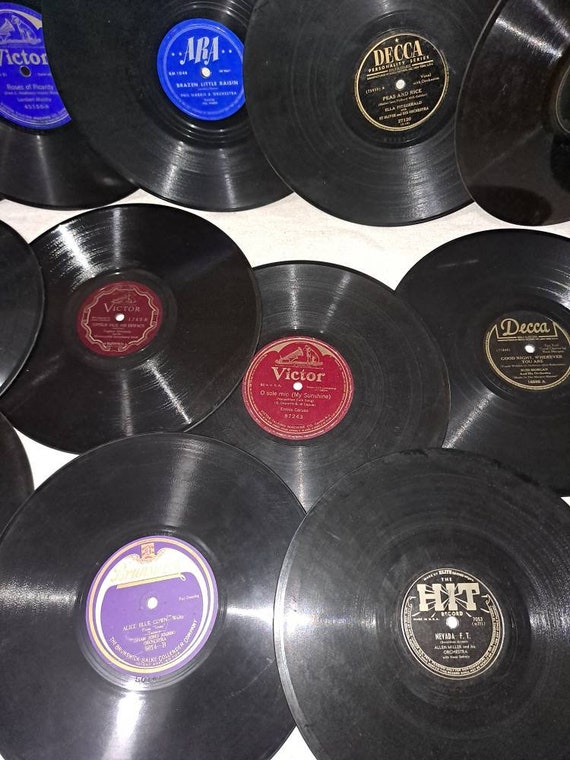L4 Collection of Antique 78 RPM Records - Etsy Canada