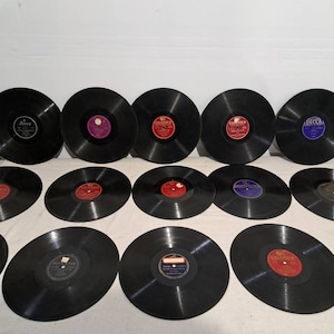 collection of 15 antique 78 rpm records f6