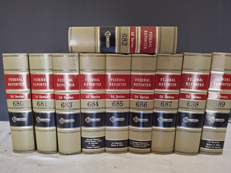Federal Reporter 2d Series in 10 Volumes 680 to 690 - Etsy