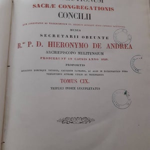 1850 first edition Thesaurus Resolutionum sacrae congregationis concilii with arrangement by John polidori
