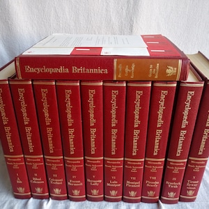 11 Bände Enzyklopädie Britannica Micropaedia mit Index und Original Sofort-Recherche-Service-Coupons