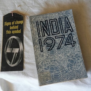 Rare India 1974  reference annual book published by ministry of publication and broadcasting by unknown author