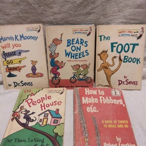 Sammlung von 5 hellen und frühen Büchern der ersten Ausgabe für Leseanfänger