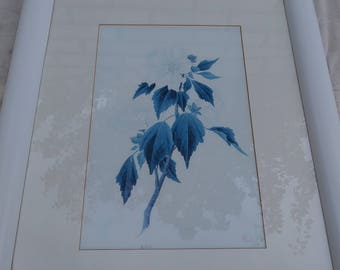 Signed Oriental hibiscus museum print