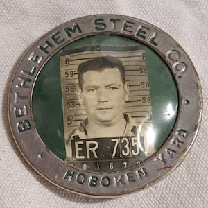 1940s Bethlehem Steel Co Employee Badge