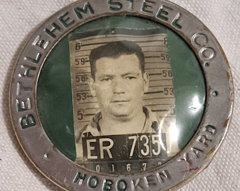 1940s Bethlehem Steel Co Employee Badge