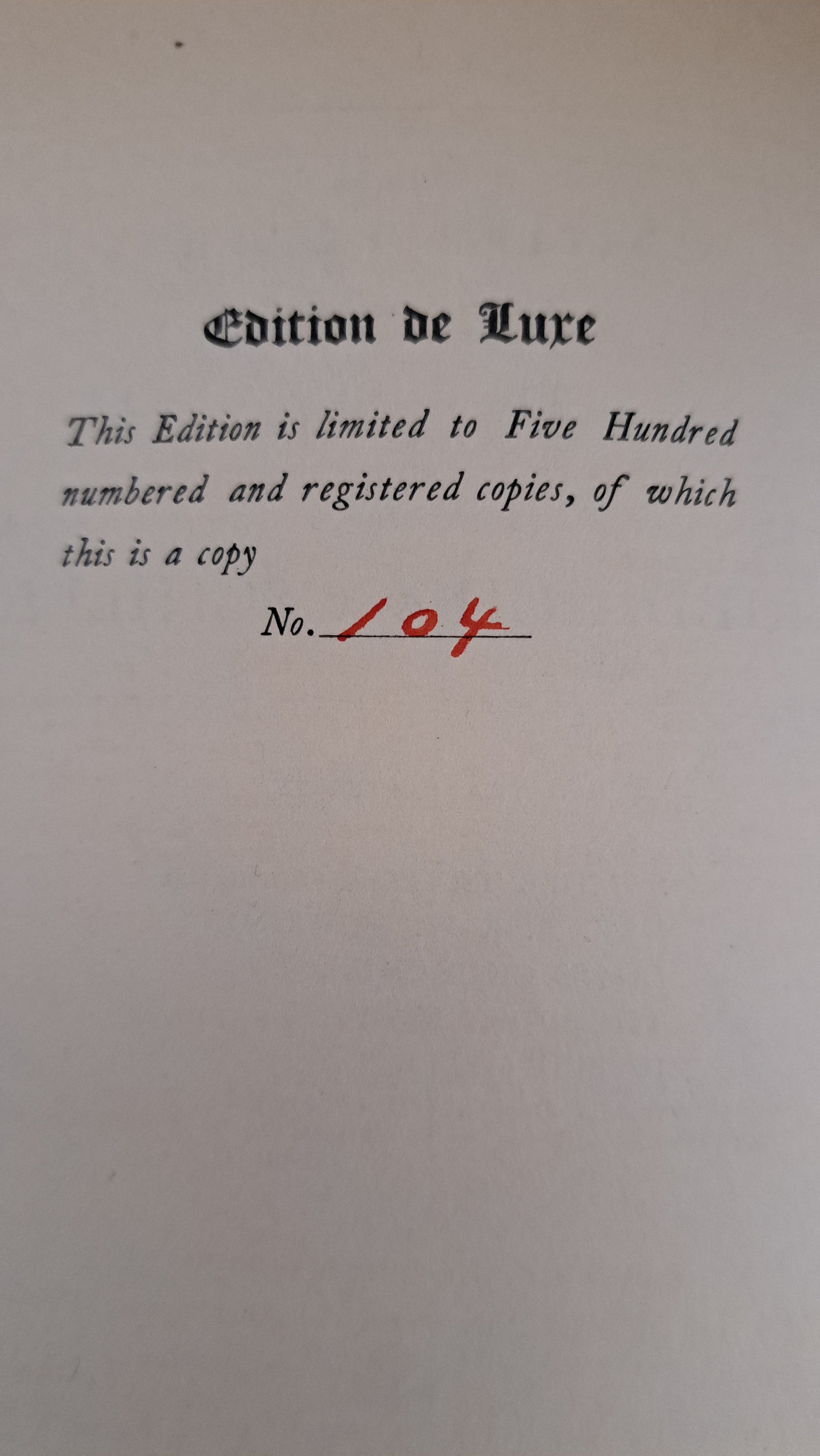 4 Volumes of Friedrich Von Schiller Works Limited to 500 Copies by
