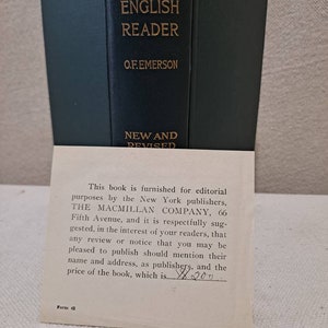 1915 Unedited  publishers edition  A Middle English Reader by O.F. Emmerson