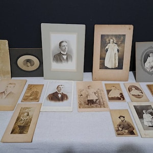 Collection of 15 portraits from 1880-1902