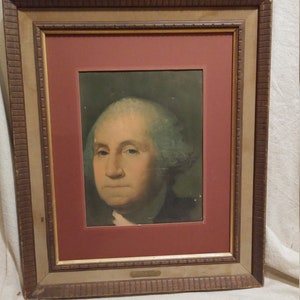 1932 bicentennial commissioned george washington framed portrait
