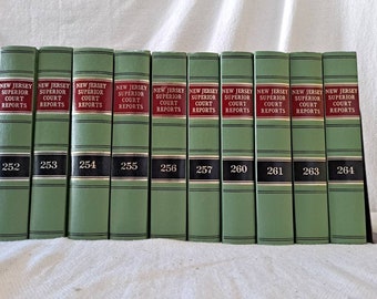 Verzameling van 10 vintage New Jersey-wetboeken J17