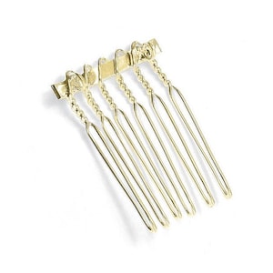 Gold Comb Converter, Broach Converter, Pin Converter, Jewelry Accessory, Hair Comb Accessory, Hair Comb Adapter for Pin or Broach image 1