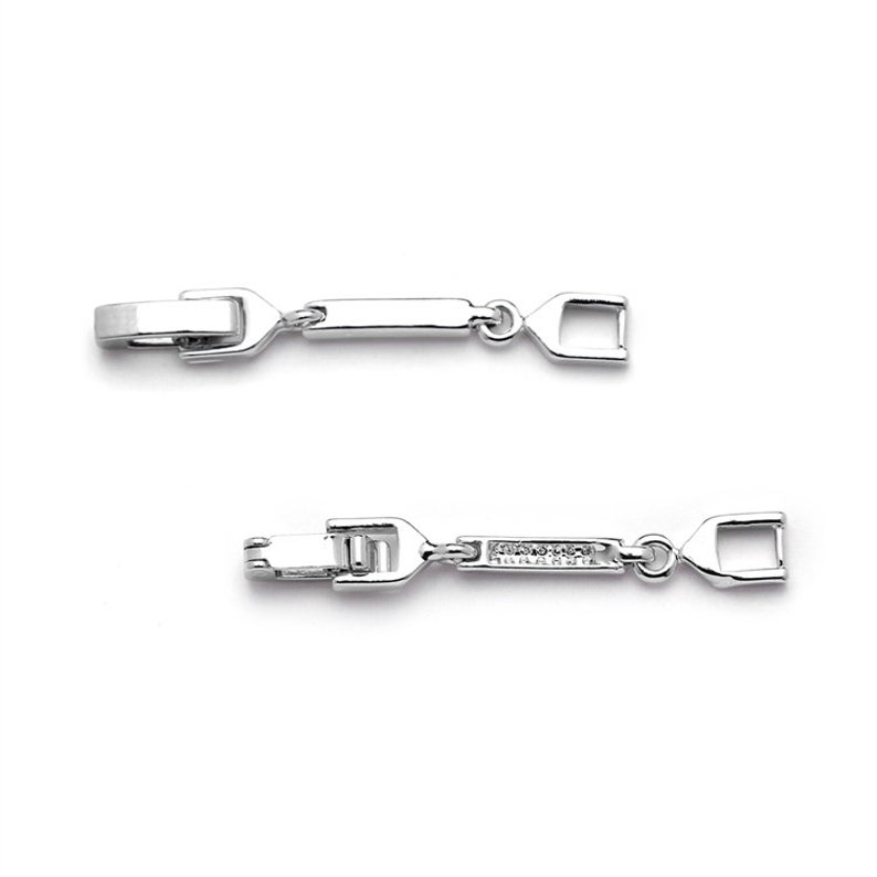 1 Necklace Extender Plated in Genuine Rhodium Plated