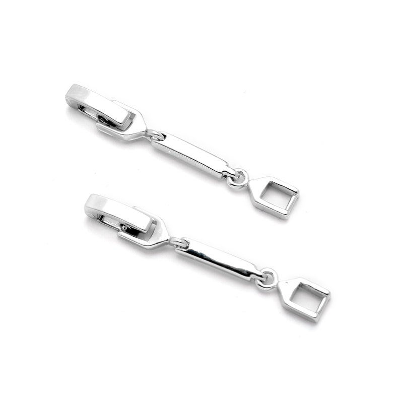 1 Necklace Extender Plated in Genuine Rhodium Plated