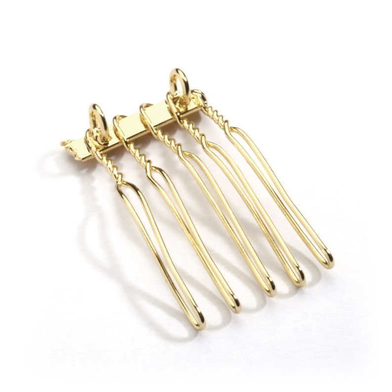 Gold Comb Converter, Broach Converter, Pin Converter, Jewelry Accessory, Hair Comb Accessory, Hair Comb Adapter for Pin or Broach image 2