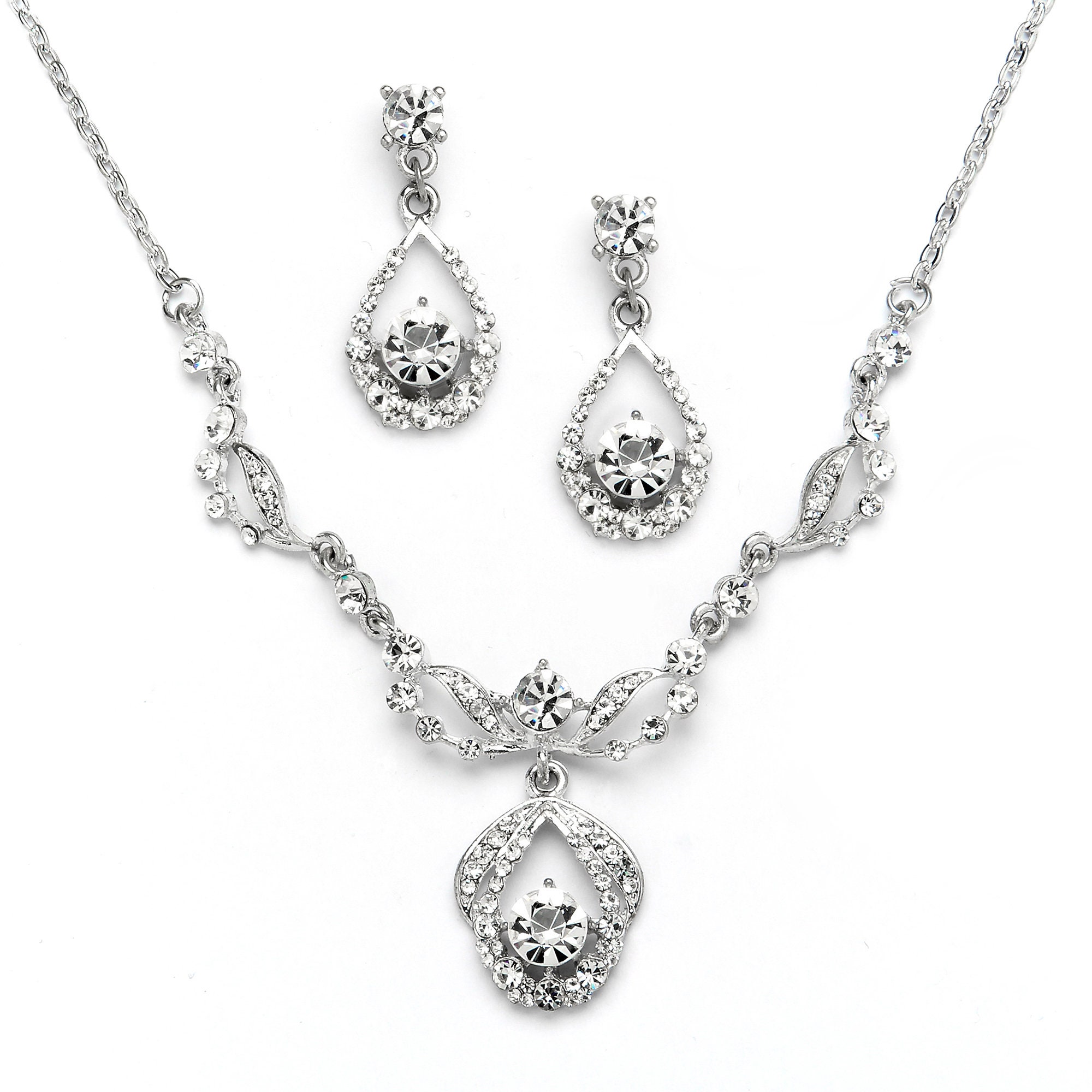 Crystal Bridal Jewelry Set Wedding Jewelry Set Crystal - Etsy