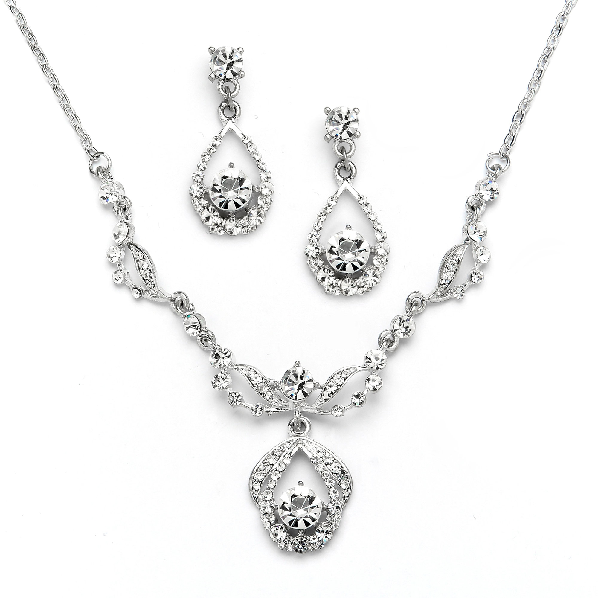 Crystal Bridal Jewelry Set Wedding Jewelry Set Crystal Etsy