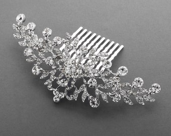 Silver Bridal Comb, Rhinestone Comb, Crystal Bridal Comb, Crystal Wedding Hair Comb, Bridal Hair Comb, Wedding Headpiece, Hair Accessory