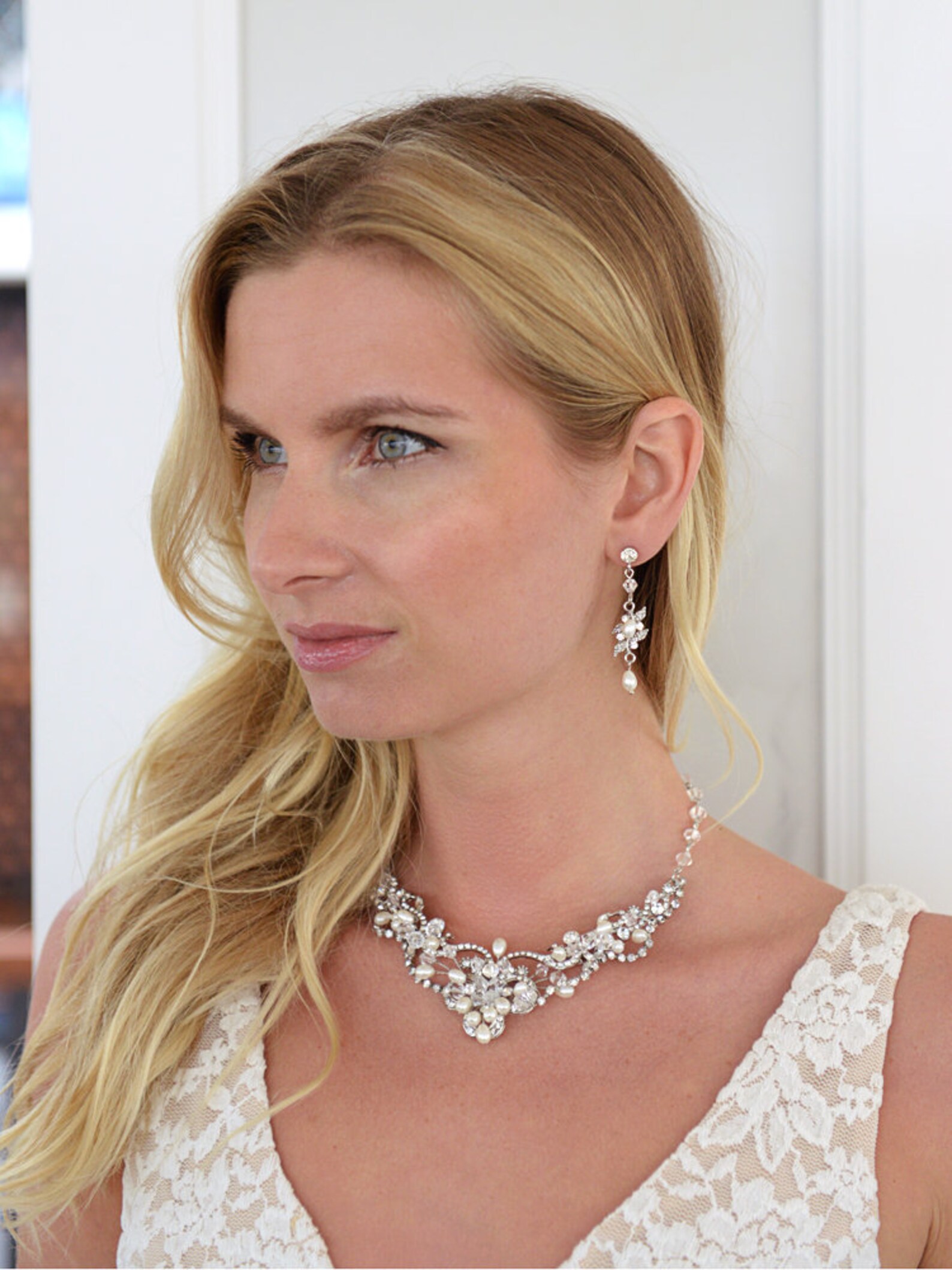 Freshwater Pearl Jewelry Set Wedding Jewelry Set Bridal Etsy