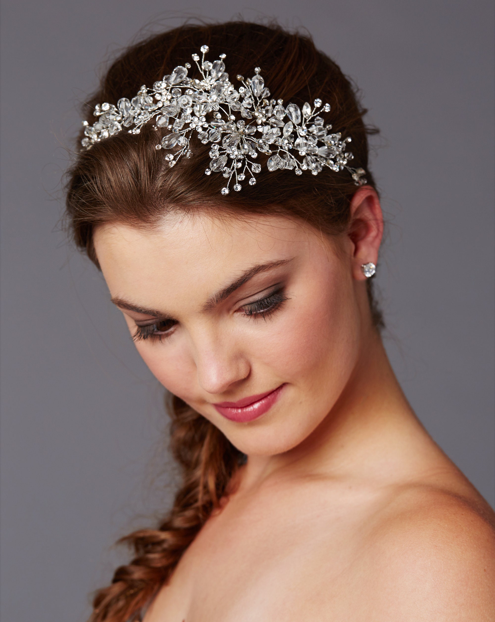 Crystal Wedding Hair Vine Crystal Hair Jewelry Bridal - Etsy
