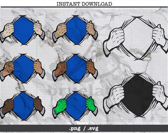 Ripping Shirt Svg Etsy