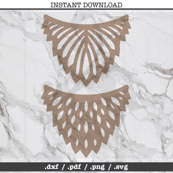 Leather Bib Necklace cut file,chain link,leather jewelry making,SVG, DXF,PNG,Cricut,Silhouette,cutting machine,vector graphic,explore,vinyl,