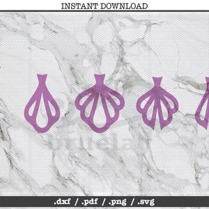 Floret dangle gesneden bestand DIY oorbellen, leer sieraden maken, svg, dxf, png, Cricut, silhouet, snijmachine, vector, verkennen, teardrop, hoekige