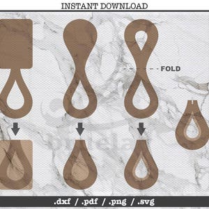 Puede incluir: Una descarga digital de una plantilla imprimible para un símbolo de infinito de papel. La plantilla es marrón e incluye líneas de pliegue. El producto terminado es un símbolo de infinito 3D.