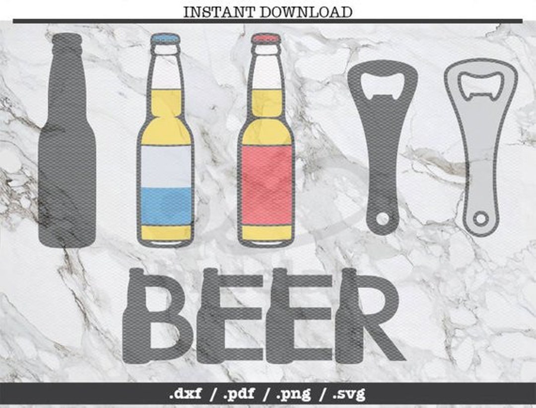 Beer Bottle Cut File,svg, DXF, PNG, Cricut, Silhouette, Cutting Machine ...