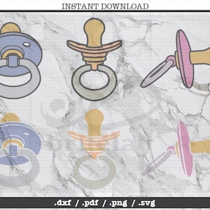 Baby pacifier cut file,nuk, SVG, DXF, PNG, Cricut, Silhouette, cutting machine, clipart, screen print, vector graphic,newborn kid,soother