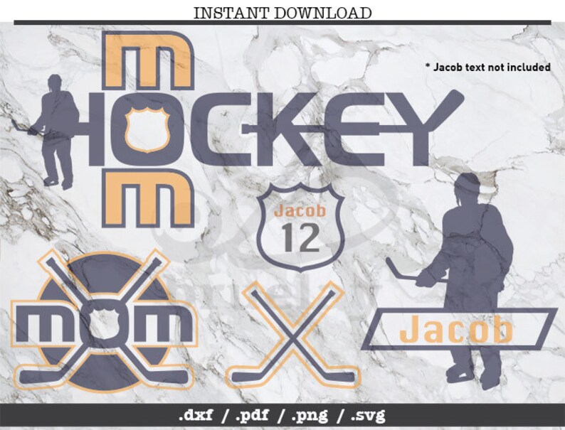 Download Hockey mom cut file SVG DXF PNG Cricut Silhouette | Etsy