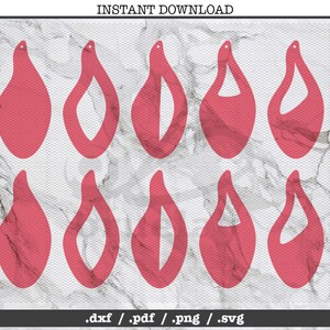Spicy Tear drop cut file,earrings,leather jewelry making,SVG, DXF,PNG,Cricut,Silhouette,cutting machine,vector,explore,template,pepper chili