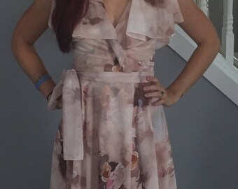 Floral Wrap Dress