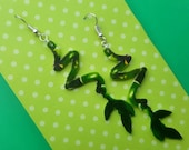 Bamboo Earrings, Plant Earrings, Spiral Bamboo, Gift for Plant Lover, Kawaii Earrings, Garden