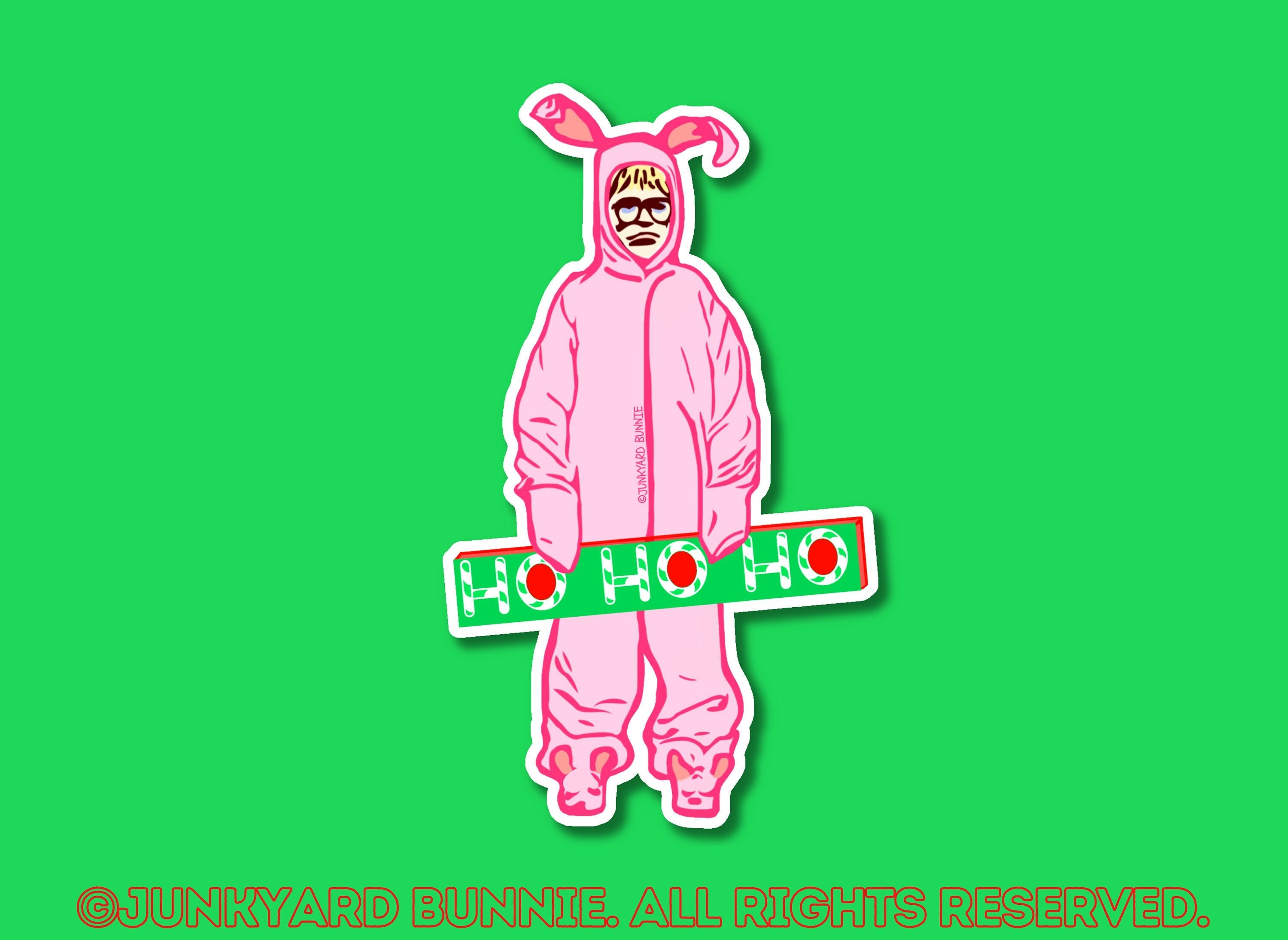 Ralphie Sticker Funny Sticker Bunny Costume Bunny Suit Etsy