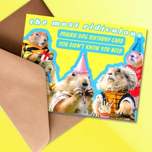 Süße Präriehund Geburtstagskarte
