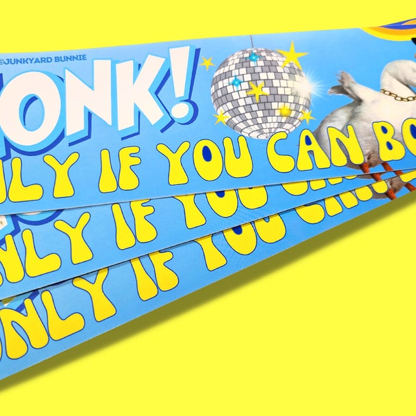 Adesivo per paraurti Disco Ducks: decalcomania in vinile impermeabile anni '70