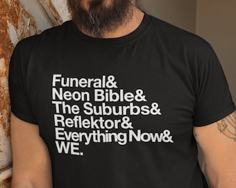 Arcade Fire Albums T-Shirt | Indie Band Tee