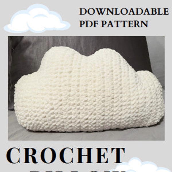 Crochet Cloud Pillow Pattern PDF