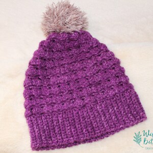 Pom Pom Hat, Crochet Hat, Pom Pom, Pom Hat, Winter Hat, Women&#39;s Hat, Women&#39;s Beanie, Beanie, Custom Hat, Womens Hat, Faux Fur Pom Hat