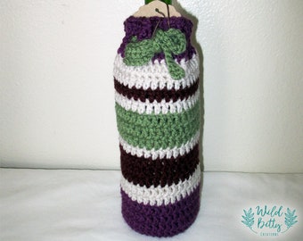 Crochet Wine Tote, Crochet Wine Cozy, Wine Bottle Cover, Wine Sack, Wine Gift Bag, Wine Bag, Wine Carrier, Wine Tote, Wine Cozy