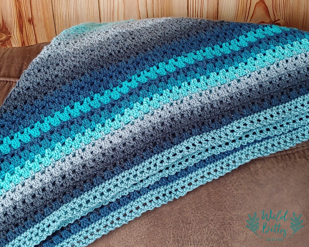 Crochet Afghan Crochet Blanket Square Lap Throw Square Etsy