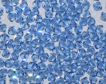 Light Sapphire Swarovski Beads 4mm, 50 Beads, 100 Beads