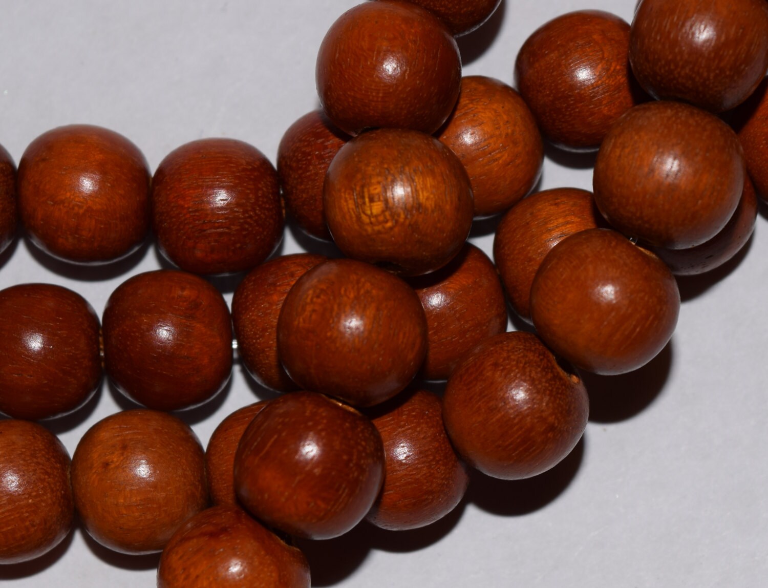 Natural Sibucao Round Wood Beads, 10mm, Redwood Mala Beads Etsy