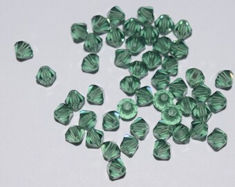 Erinite Bicone Swarovski Beads 4mm, 50 Beads, 100 Beads