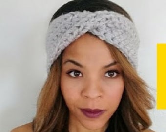 Twisted Crochet headband ear warmers