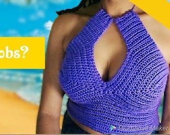 Crochet Crop top patten &  video tutorial